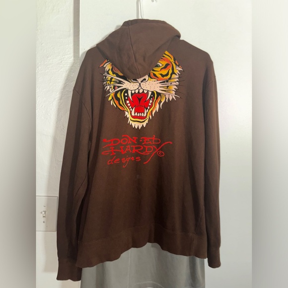 Christian Audigier rare mint French terry oversized large men’s ed hardy - Picture 3 of 17